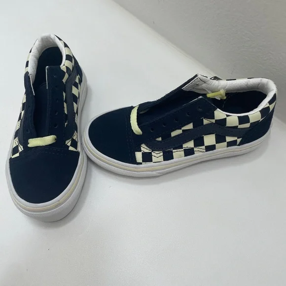 🆕NWT Vans kids Old Skool Glow in the Dark Summer Nights Navy- 11 youth - Picture 2 of 7